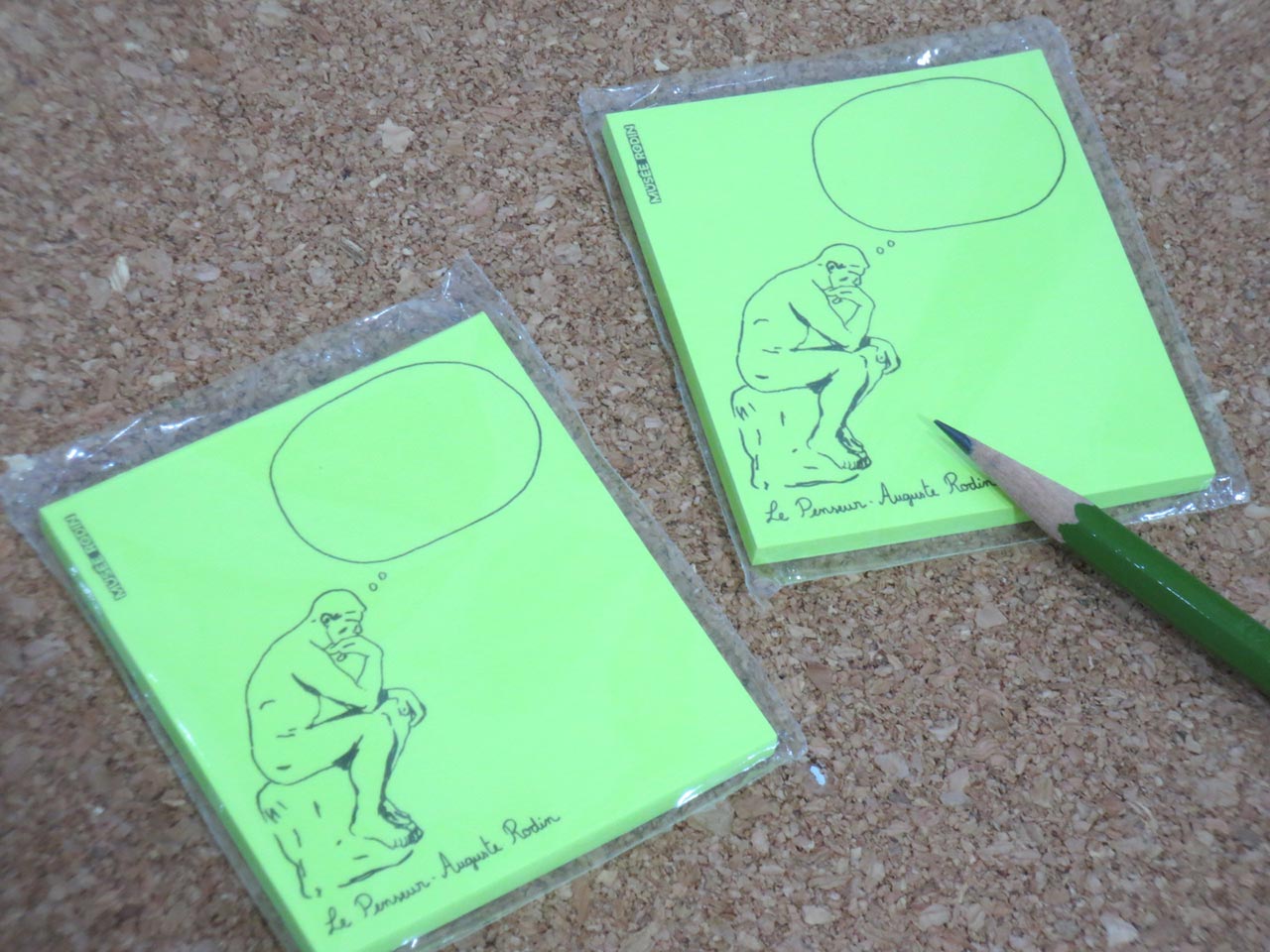 考える人 スティッキーメモ ニューカマー登場